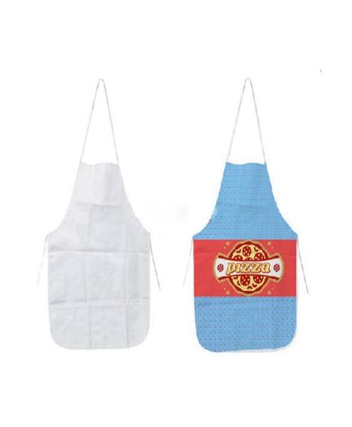kitchen aprons sublimation blanks apron diy oil proof antifouling heat thermal transfer printing white cloth uniform scarf 70x48 c9733616, Blue